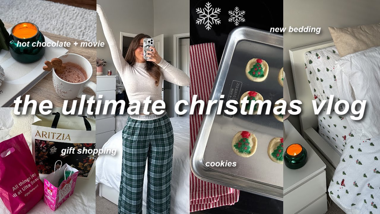 THE *ULTIMATE* CHRISTMAS VLOG 🎄 gift shopping, black friday haul, holiday bedding, baking, + more!