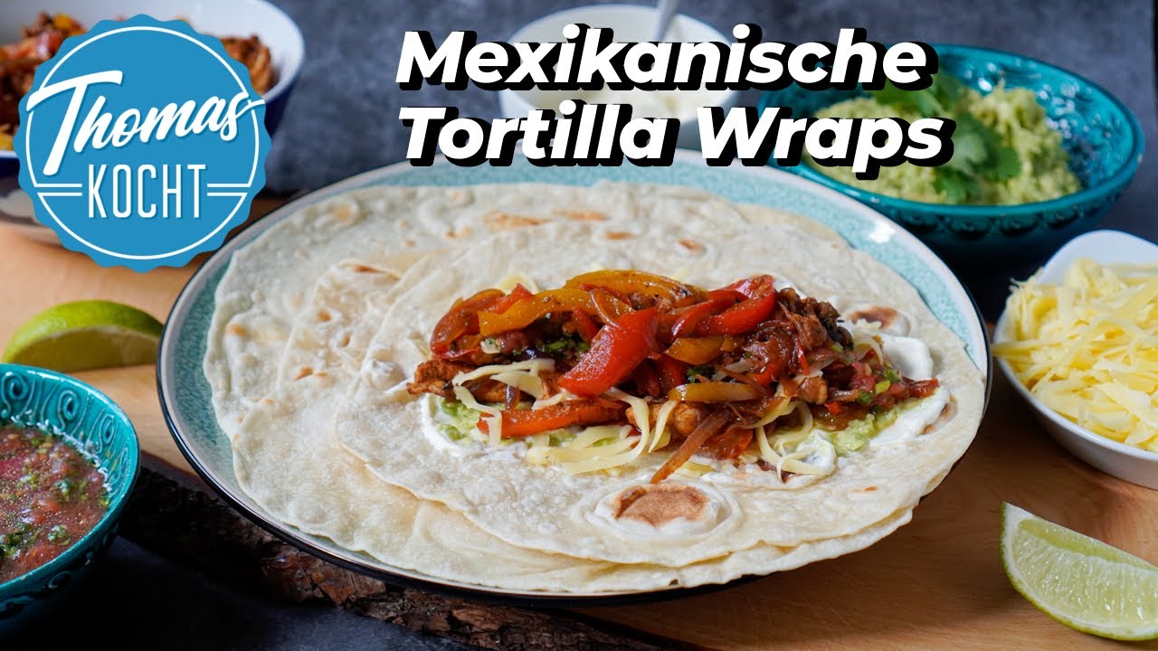 Hähnchen Fajita - Tortilla Wraps - unglaublich gut!