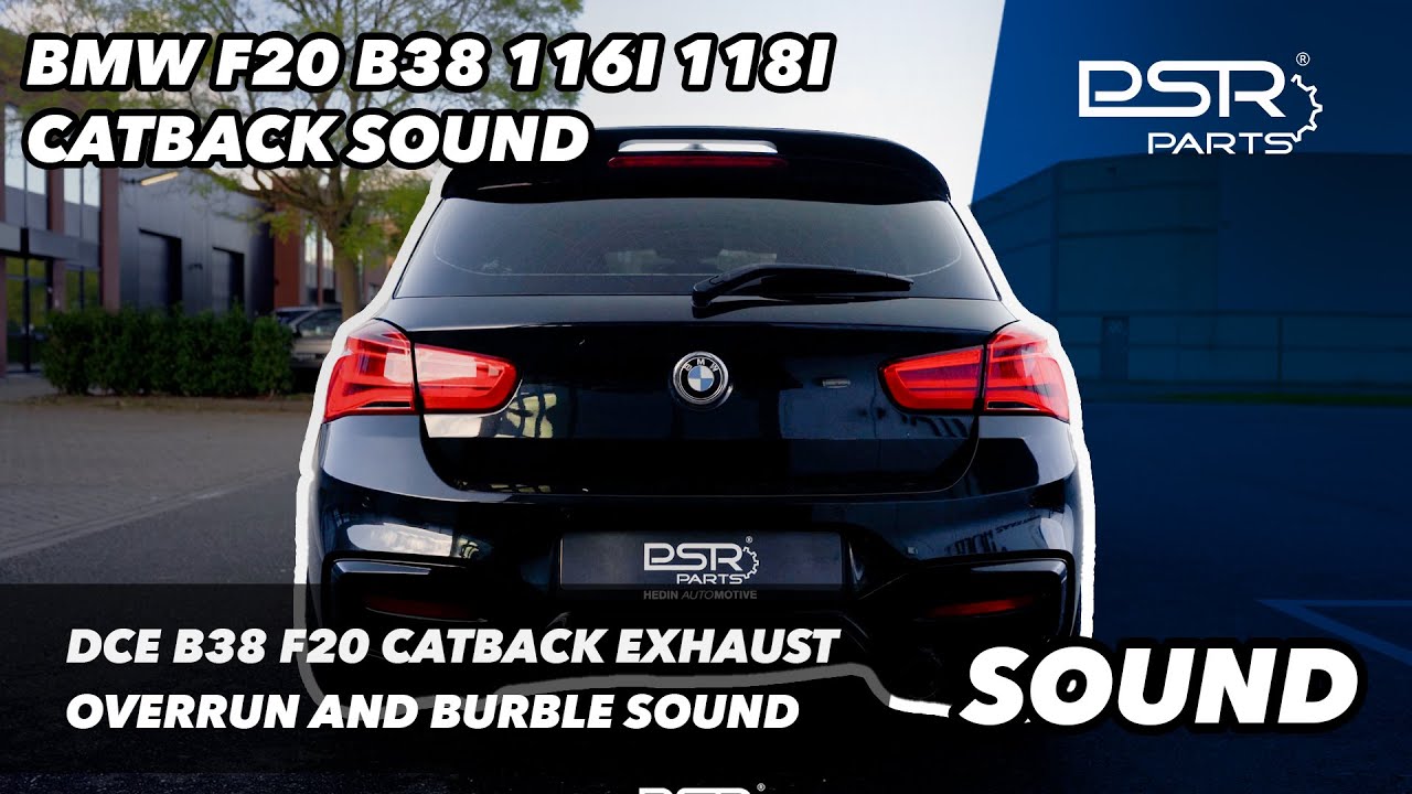 BMW F20 B38 116i 118i DCE Parts Catback Sound! Loud Overrun and Burble