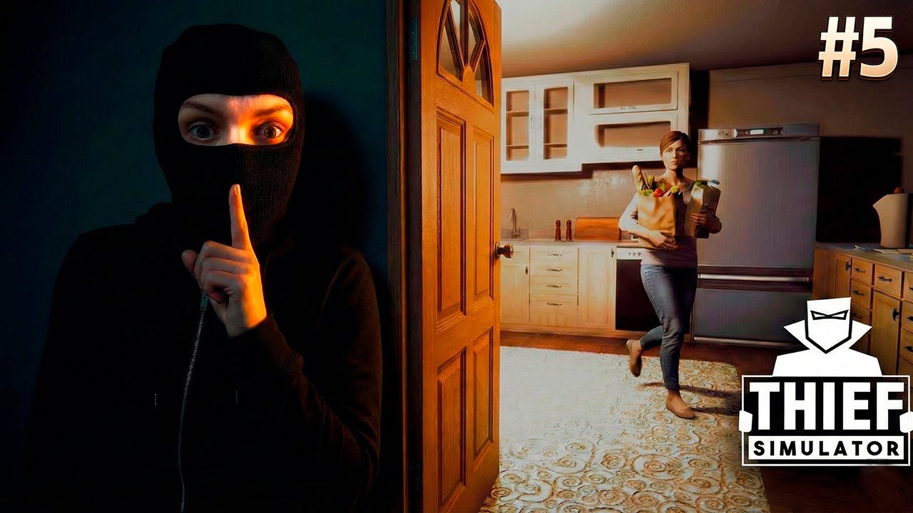 Идеальный ПОБЕГ из-под НОСА жильца! Неожиданная встреча | Thief Simulator #5