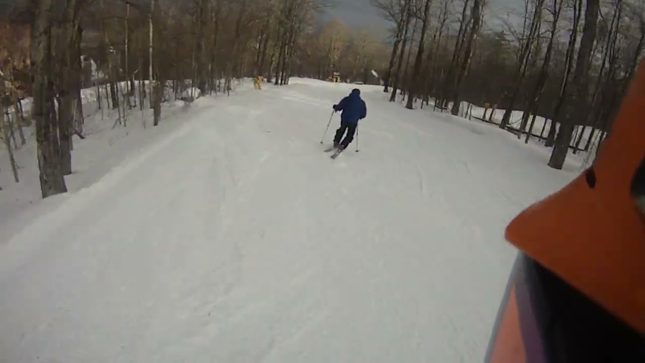 01/13/26 The Big Man skiing FLUKEY's RUN to OLD LOG ROAD.