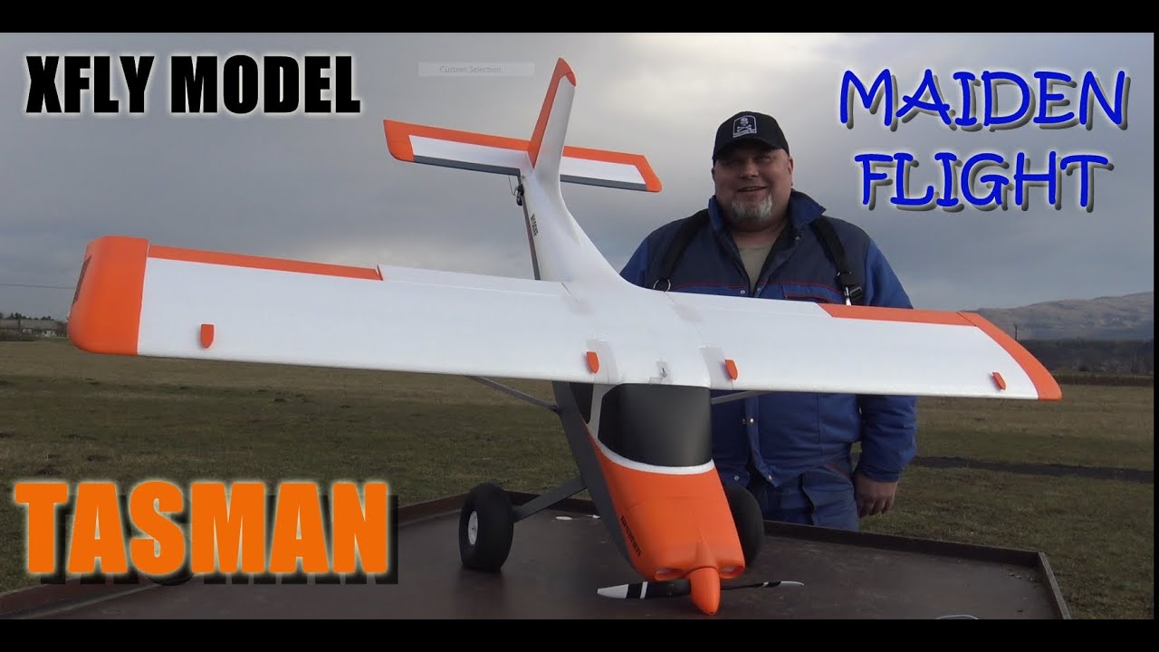 XFly model TASMAN 1500mm Wingspan 4S RC STOL BUSH plane PNP Maiden flight just before tornado