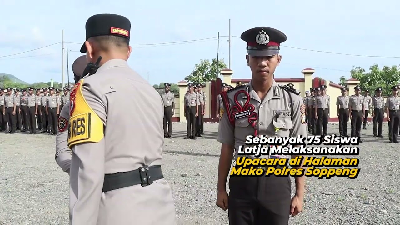 Upacara penutupan latihan kerja siswa spn polda sulsel diktukba polri gelombang II 2024