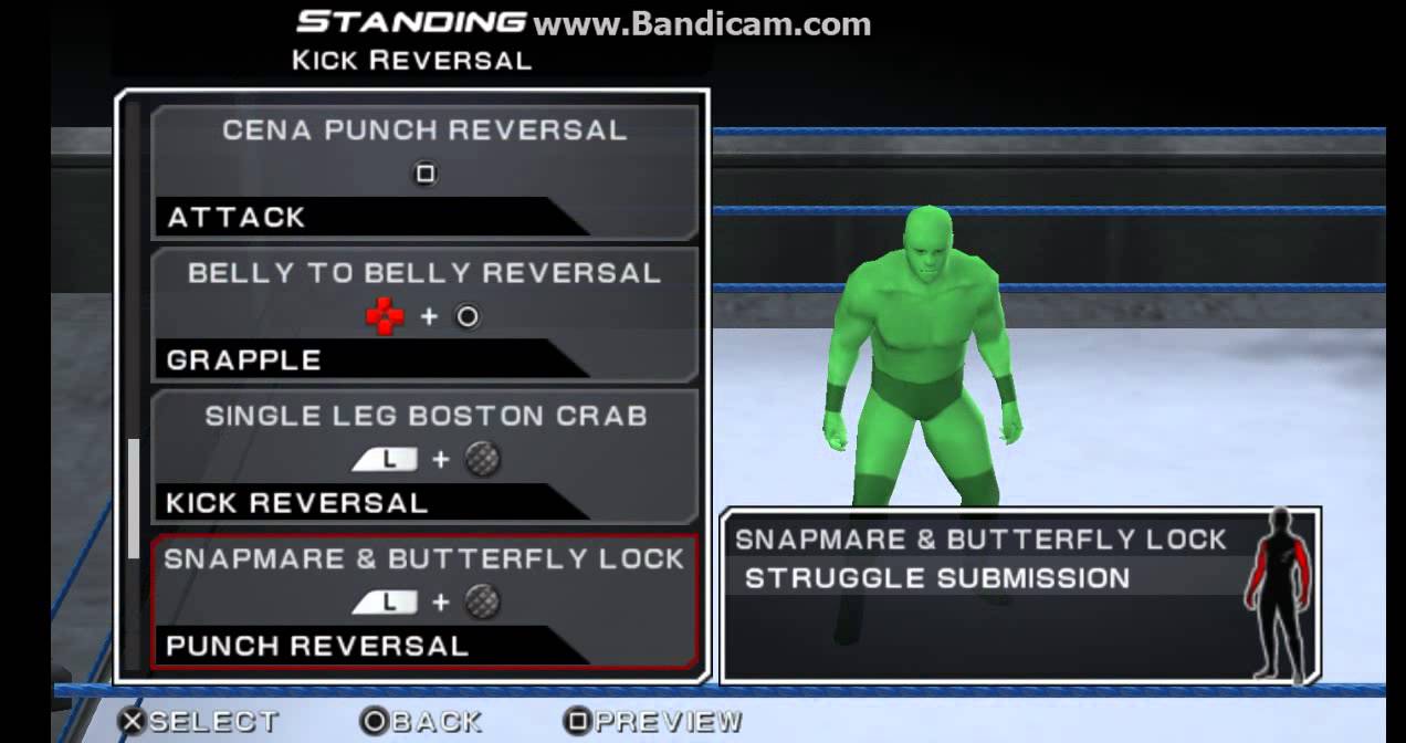 WWE SVR 11 PSP John Cena Updated Moveset