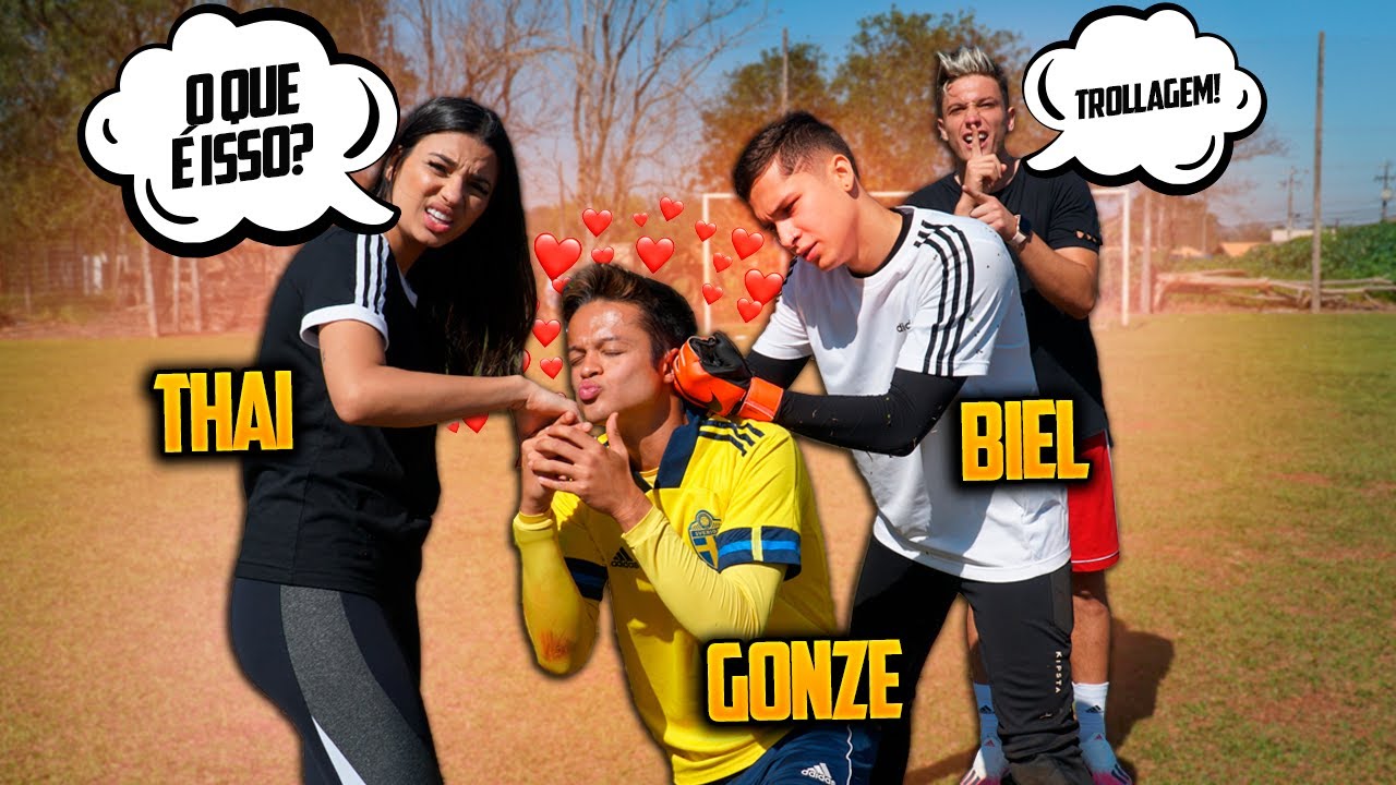 O BIEL JOGOU CONTRA O GOLEIRO E FICOU COM MUITO CIÚMES!!