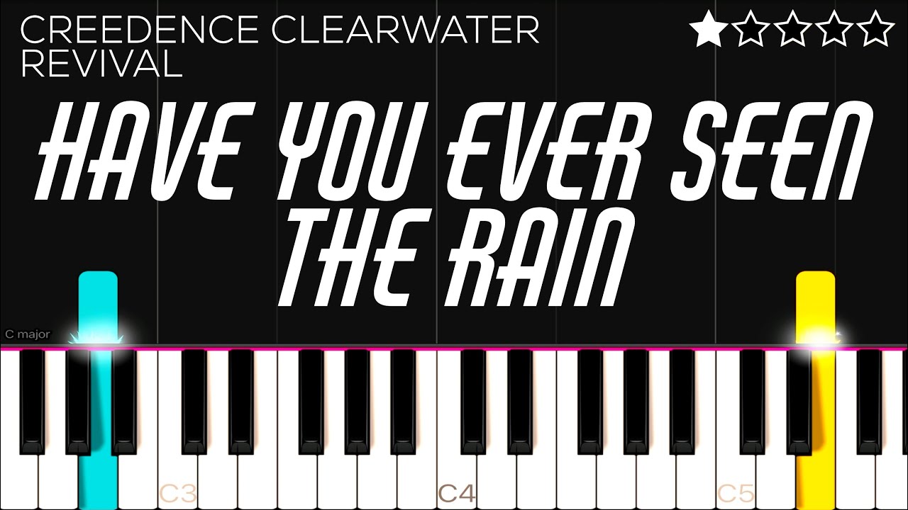 Creedence Clearwater Revival - Have You Ever Seen The Rain | EASY Piano Tutorial