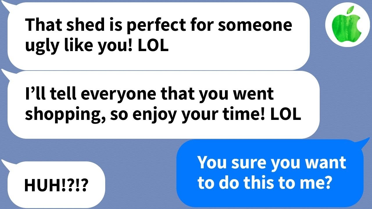 【Apple】During a holiday dinner, my MIL puts me in the shed because I'm ugly, but she regrets it...