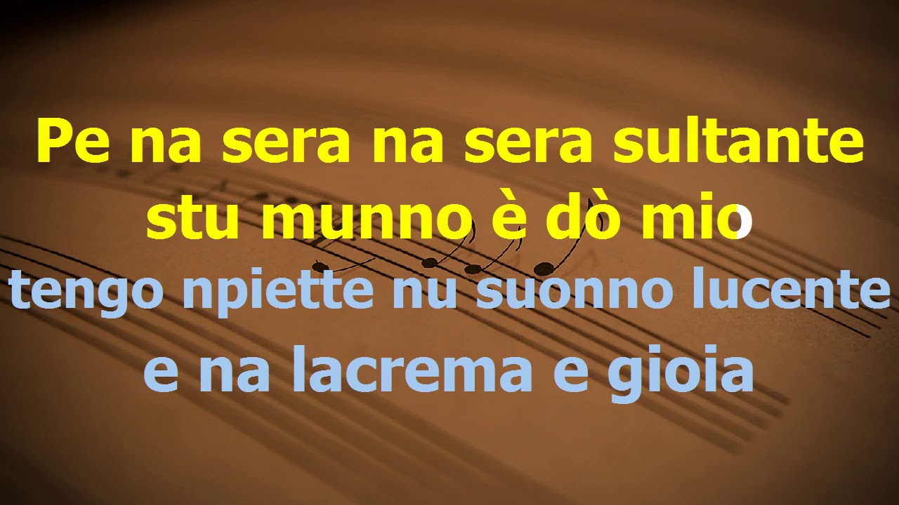 Notte Lucente - di Sergio Bruni Karaoke VuErre Music