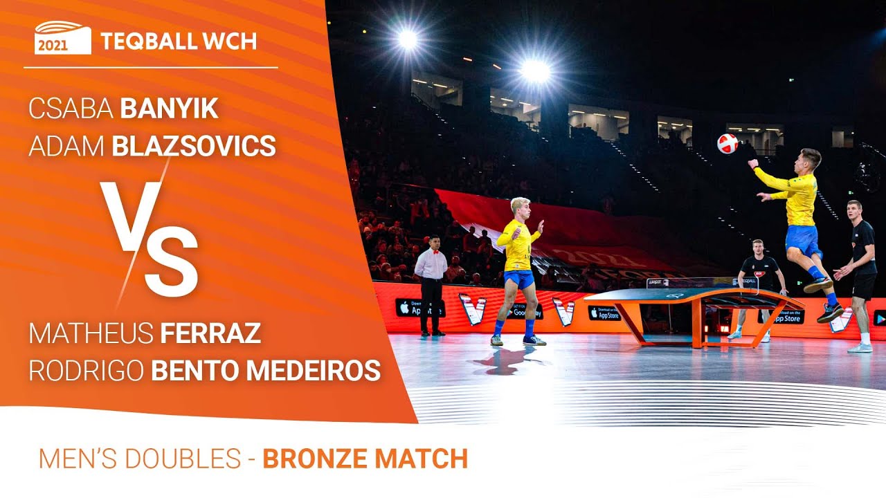 TEQBALL - World Championships 2021 | Brazil vs Hungary | Men's Doubles Bronze Match