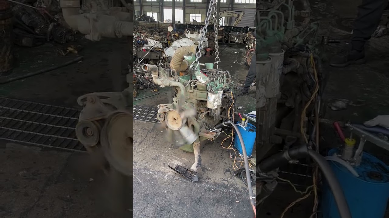 #260 Best Restarting a very old abandoned diesel Engines #shorts #usedengine