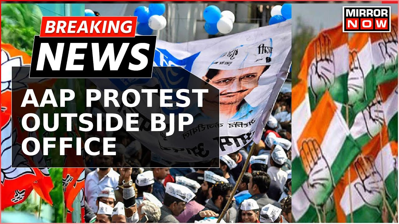 AAP Launches Protest Outside BJP Office Against Chandigarh Mayor Election In New Delhi | Top News