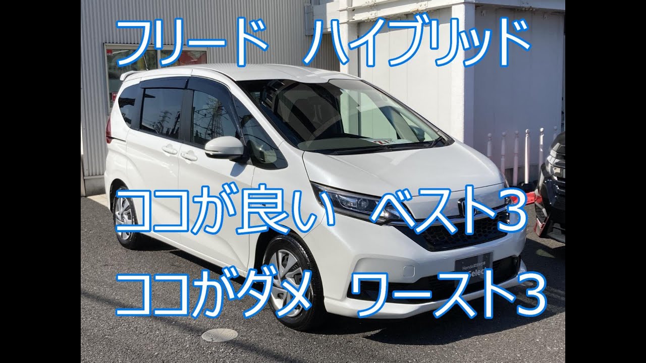 【新型待つな】フリードハイブリッド　ココがマル　ココがバツ