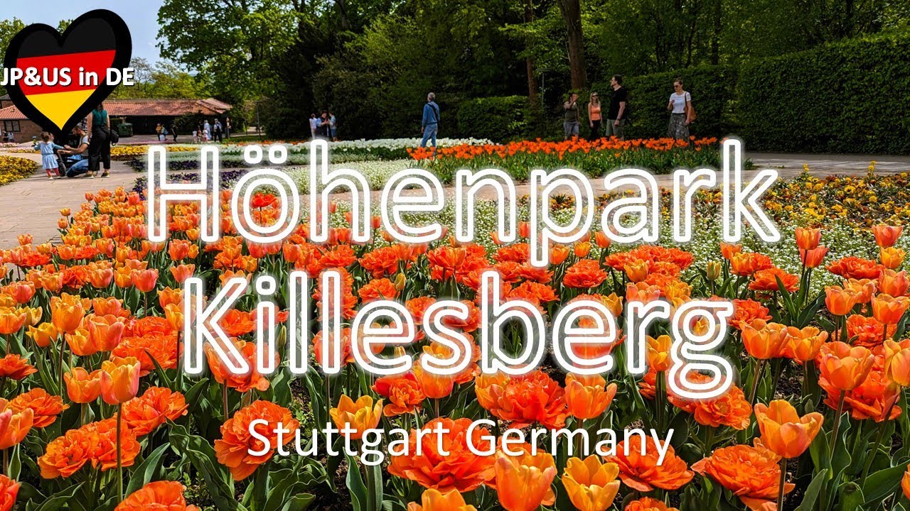 【Stuttgart】🇩🇪A spring day at Höhenpark Killesberg / Nature & Enjoy in Stuttgart Germany