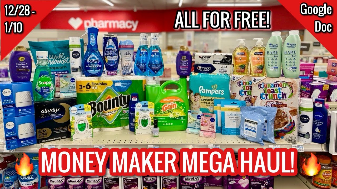 CVS Free & Cheap Coupon Deals & Haul| 12/28 - 1/10 | MONEY MAKER MEGA HAUL! 🙌🏾| Learn CVS Couponing