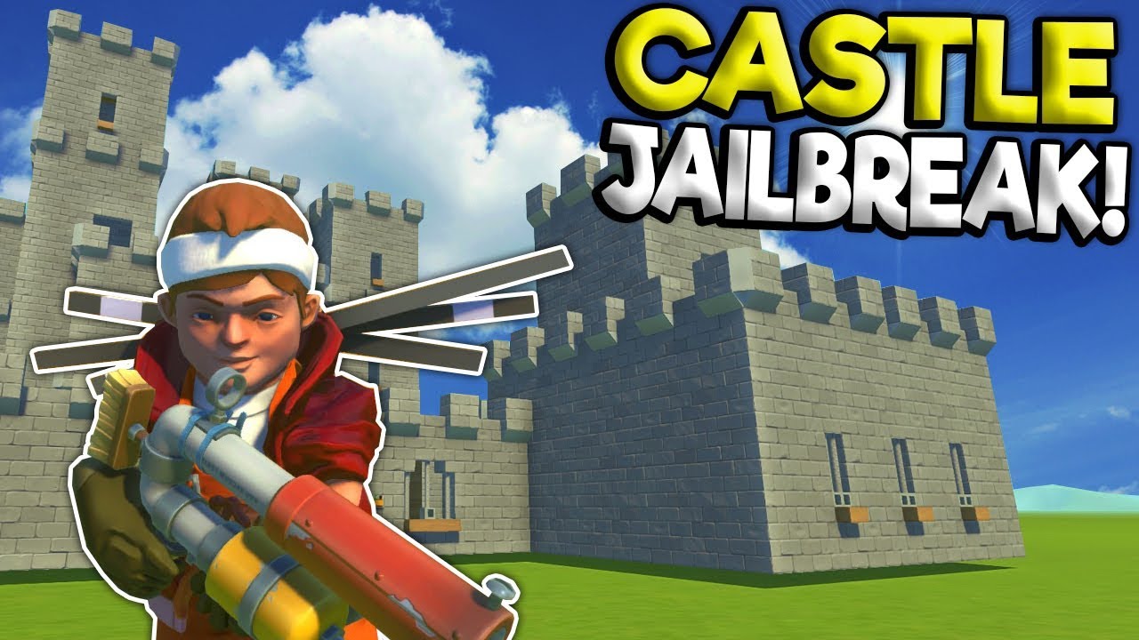 JAILBREAK ESCAPE IN A CASTLE! - Scrap Mechanic Multiplayer Gameplay - Cops VS Robbers