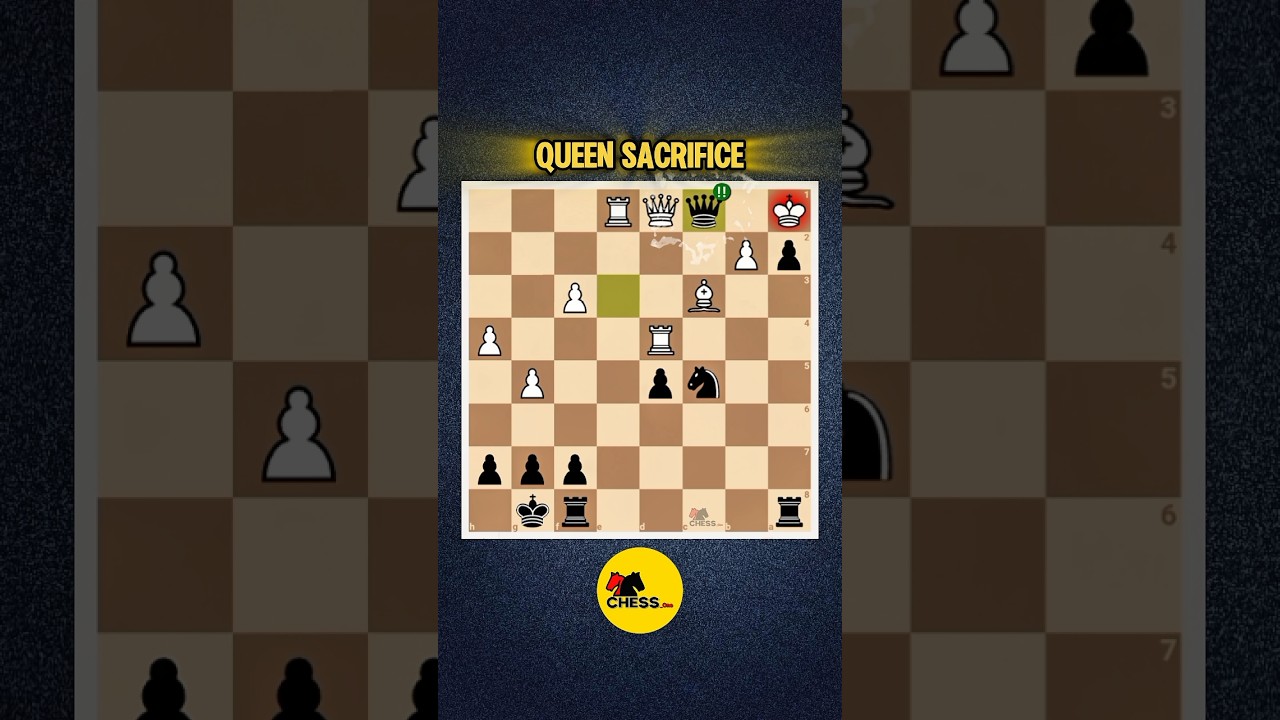 AMAZING, SAC THE QUEEN,,!! #chess #chesscafe #chessgame #chessmaster #shorts