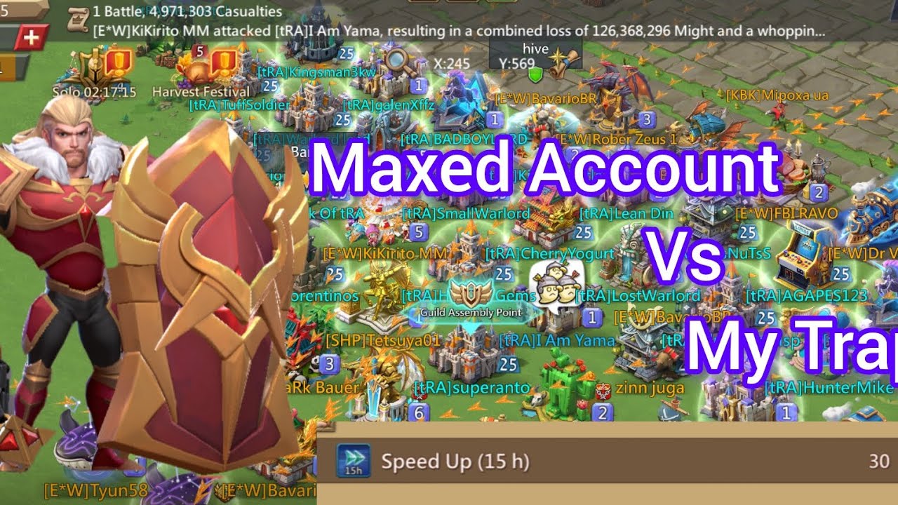 Lords Mobile || Максимально прокачанный аккаунт. Приходите сжечь меня! || Ловушка Rally в действи...