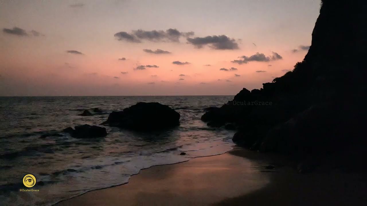 Timelapse of Golden Hour From Grandmother's Hole Beach, Goa