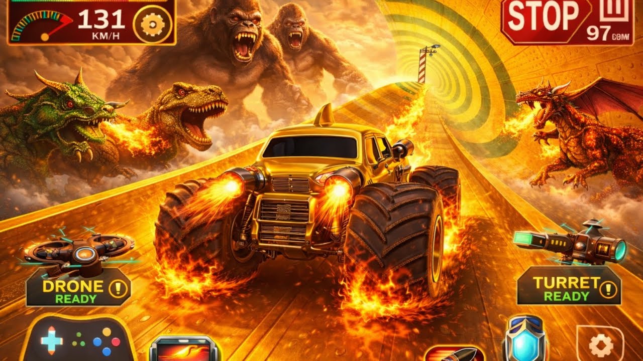 MONSTER TRUCK🛻 NEW GAME// DRV GAMING 