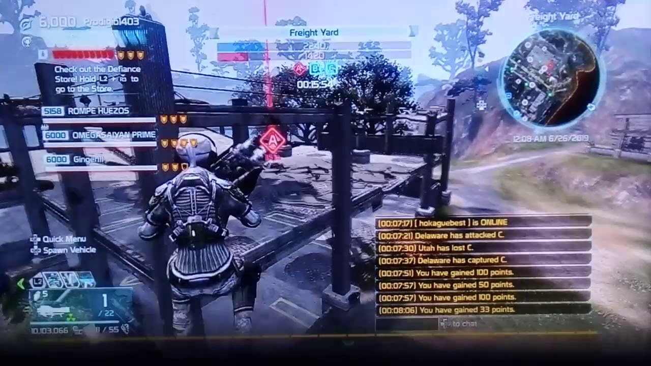 defiance pvp freight yard   &iexcl;Sludspeedyardcity!
