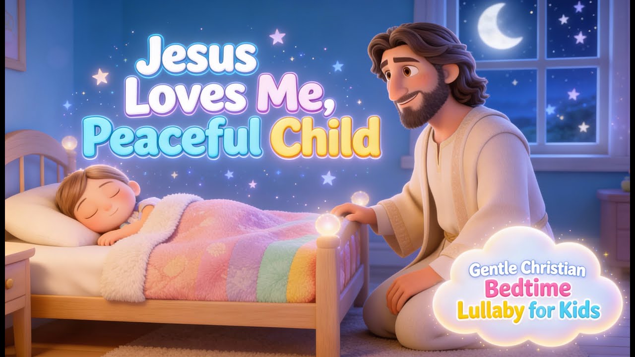 Jesus Loves Me, Peaceful Child | Gentle Christian Bedtime Lullaby for Kids & Toddlers 
