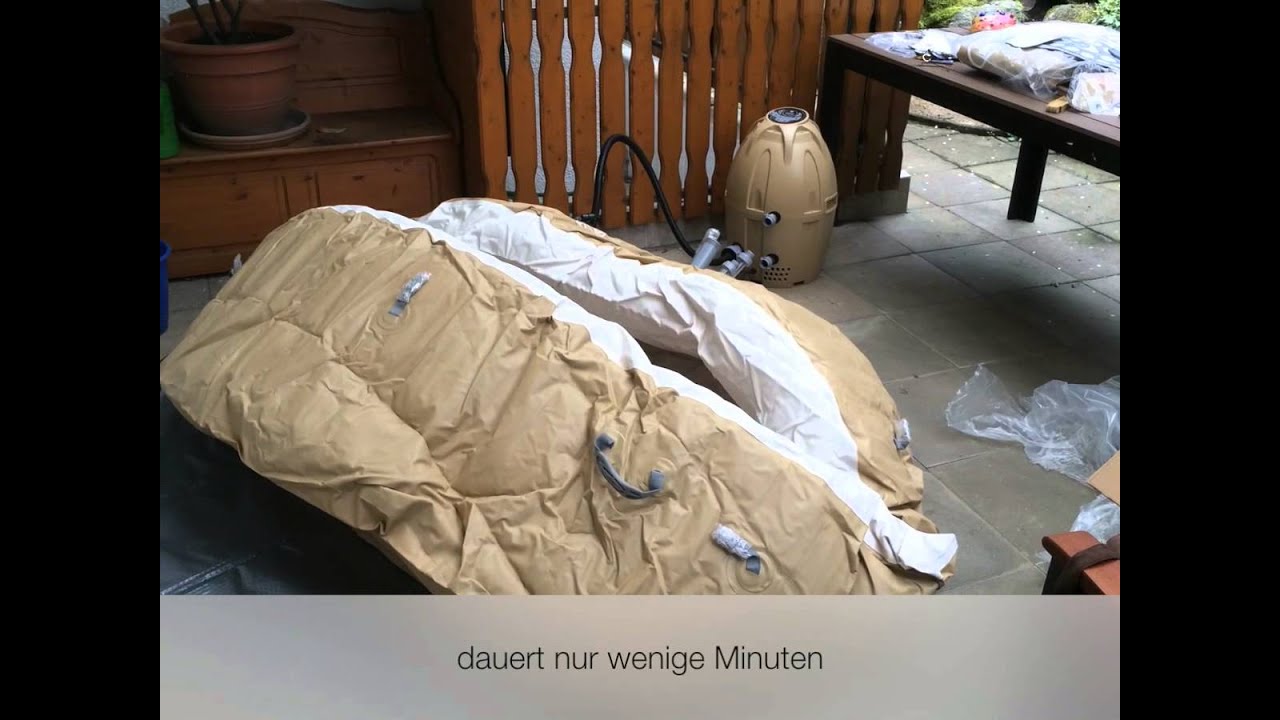 Lay Z Spa Palm Springs Whirlpool Unboxing und Aufbau , Bestway