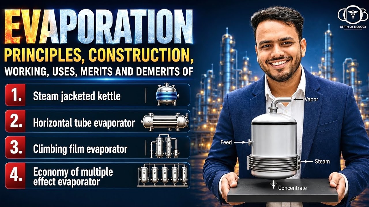 Steam jacketed kettle | horizontal tube | climbing film | forced circulation | multipleeffect