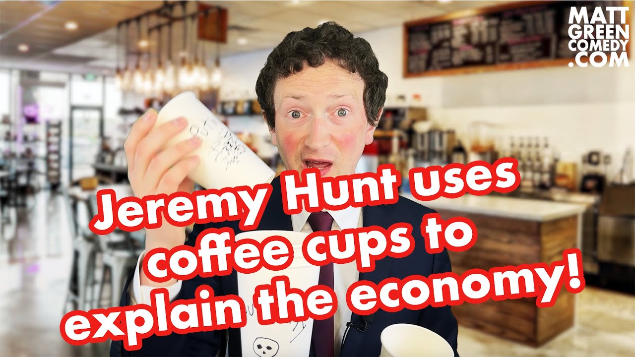 Jeremy Hunt uses coffee cups to explain the economy!