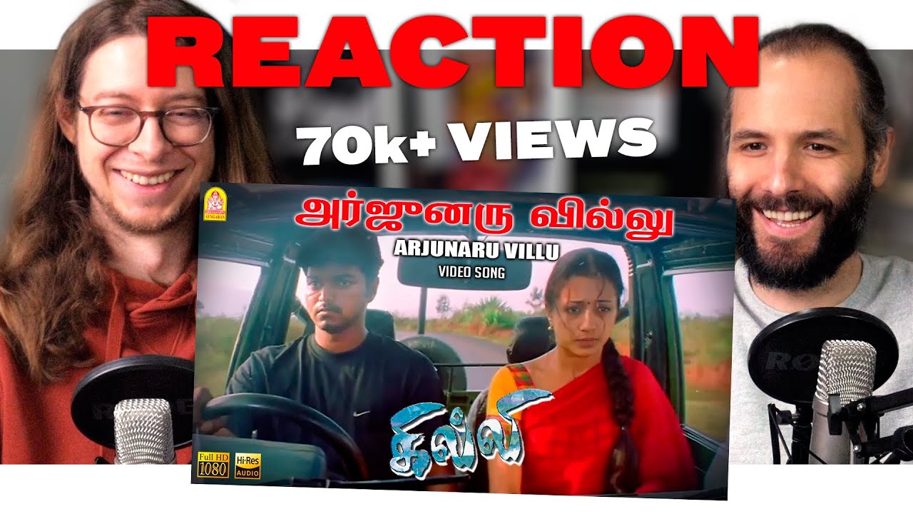 Ghilli (2004) Arjunar Villu - Favorite Song Reaction | Vijay | Trisha | Dharani | Vidyasagar