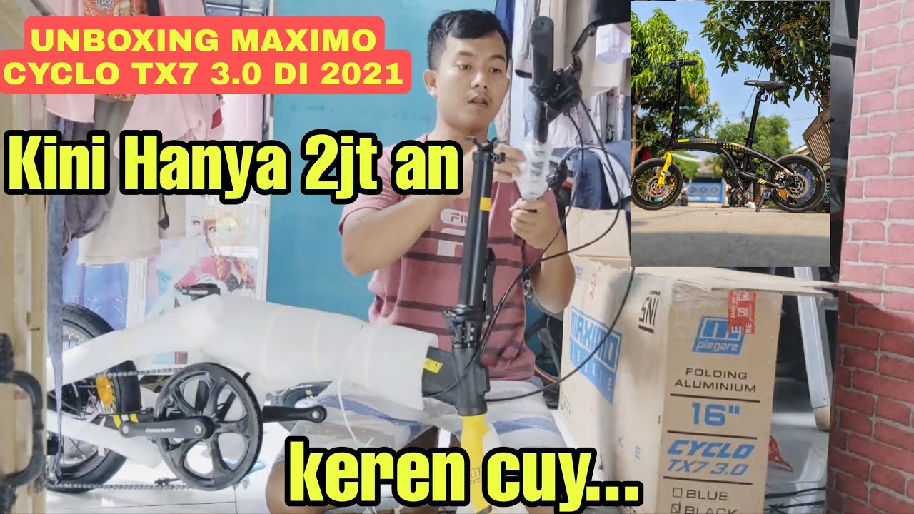 UNBOXING SEPEDA MAXIMO cyclo |sepedalipat| TX7 3.0