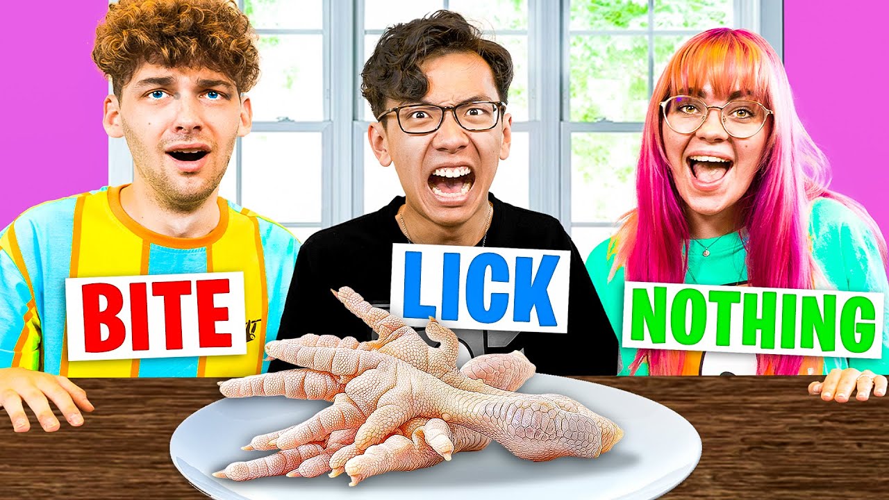 DISGUSTING Bite, Lick, Or Nothing Challenge With Poke!