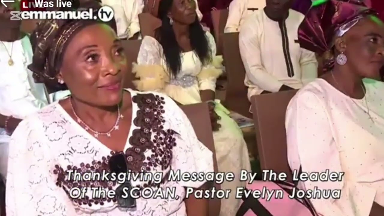 HOW THE WORLD STOOD STILL FOR PRPHT TB JOSHUA'S WIFE, PASTOR EVELYN DURING THE THANKSGIVING SERVICE 