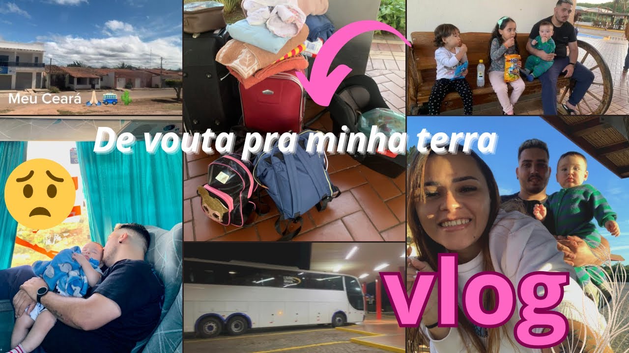 VLOG / VIAGEM DE ÔNIBUS CEARÁ 3 DIAS 🚌 COM TRÊS CRIANÇAS 🥺😩Bem cansativo 🥺