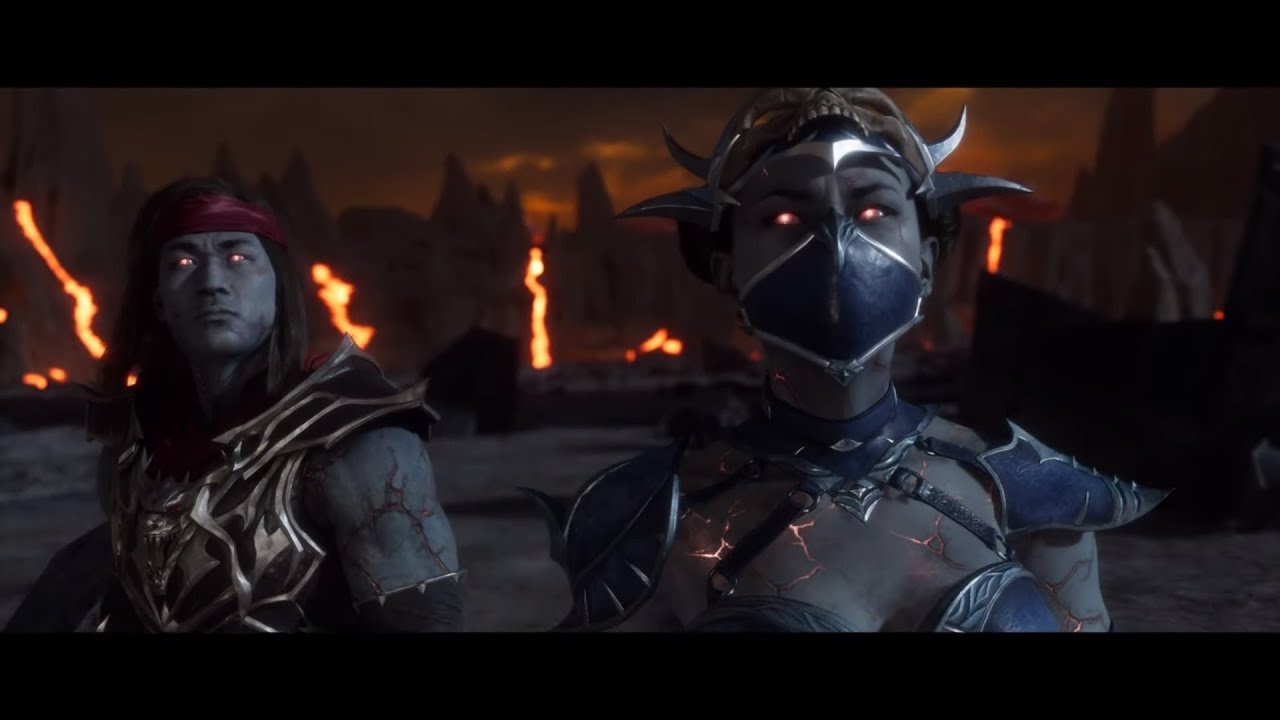 Mortal Kombat 11 All revenant KITANA EVIL Scenes