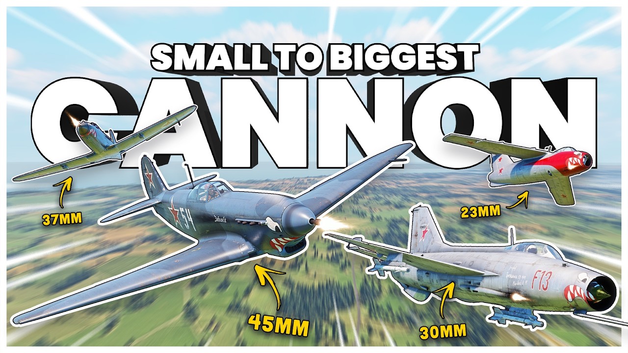 Playing Every BIG CANNON Soviet Plane in War Thunder