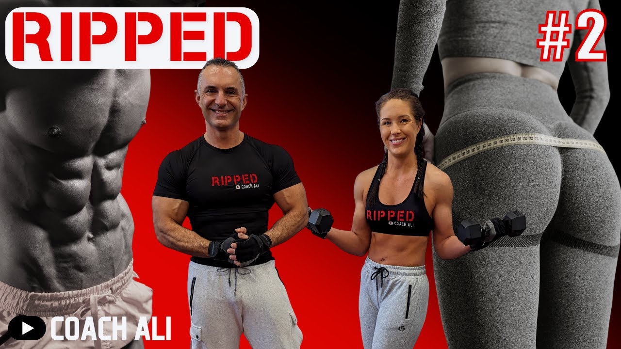 RIPPED Series #2 Dumbbell and Bodyweight Interval Training Workouts | Glutes Workout w/Coach Ali