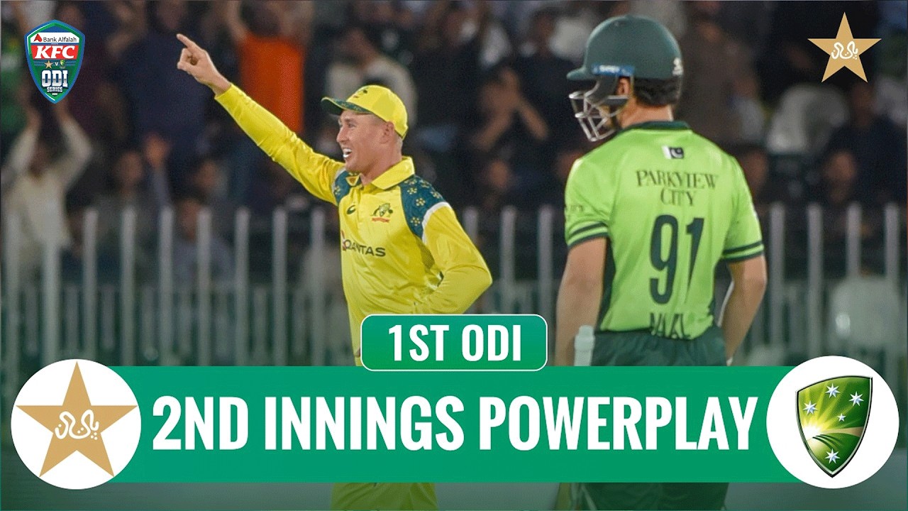 2nd Innings Powerplay | Pakistan vs Australia | Match 01 | ODI Series 2026 | MZE1K