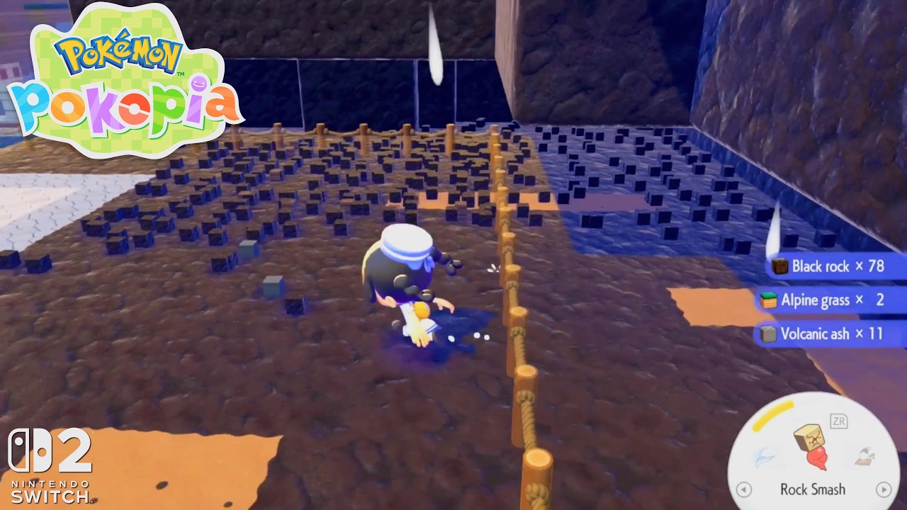 Pokémon Pokopia: Destroy 300+ or more Block Build house, Find Habitat space & hidden - Rocky Ridge