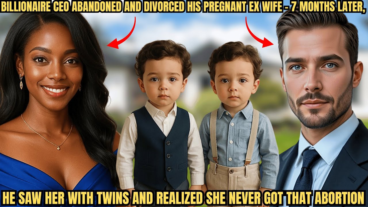 Billionaire CEO Abandoned And Divorced His Pregnant Ex Wife - 7 Months Later, He Saw Her With Twins