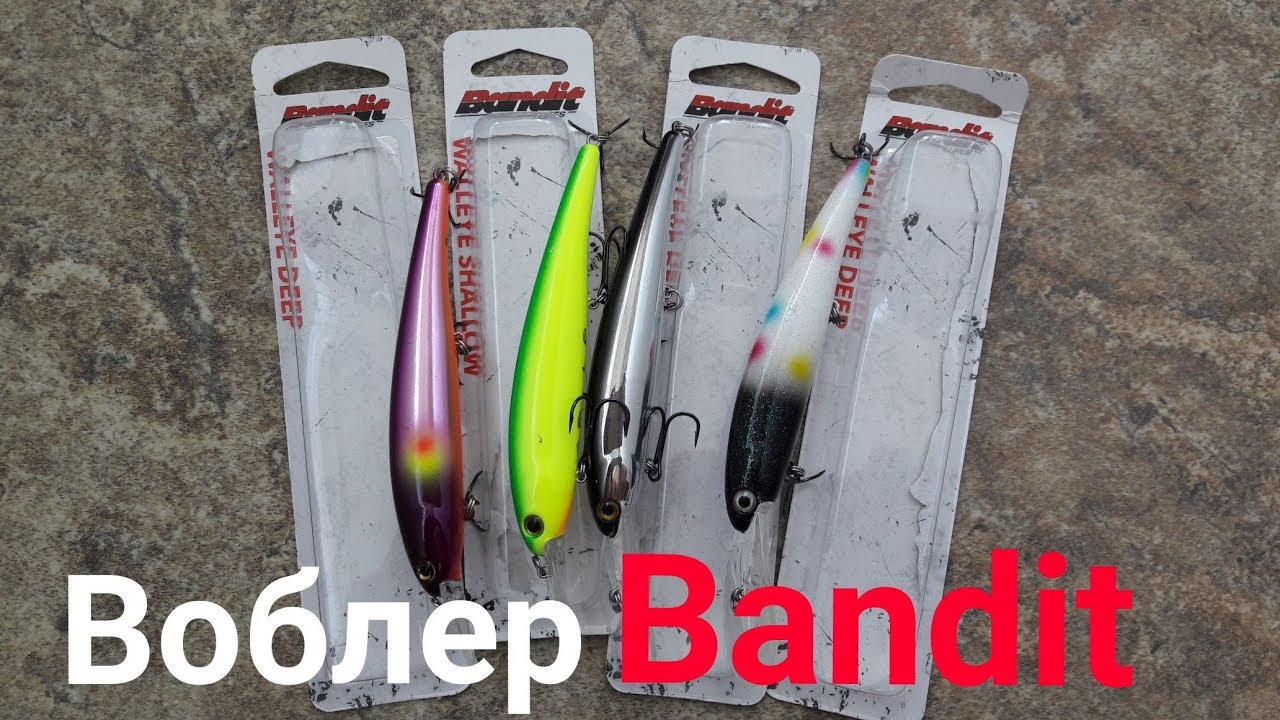 Воблер Bandit Shallow Walleye . Воблеры Bandit Deep Walleye . Тест на воде.