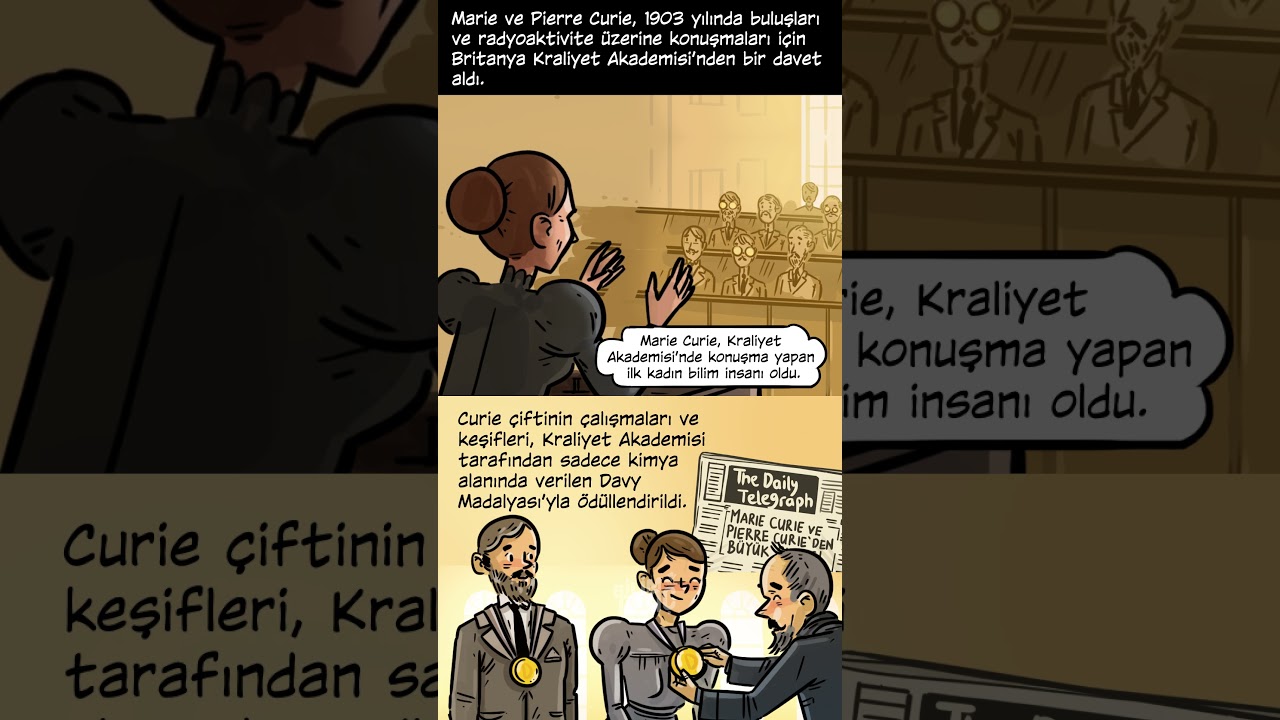 ❓Marie Curie Bilim &Ccedil;izgi Dizimizi okudunuz mu?🤗#bilim #bilimgen&ccedil; #mariecurie