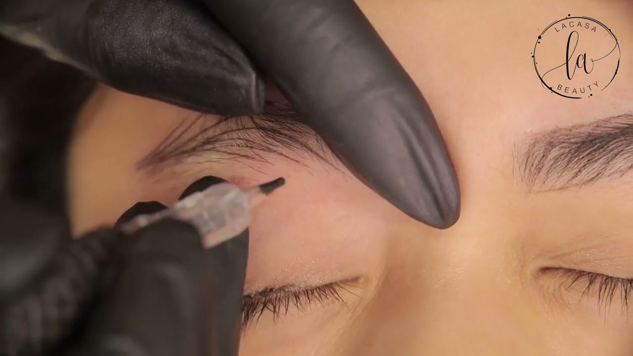 Học tạo sợi Sexybrows p5 - thiết kế khung lông mày chính và đi máy trên người thật