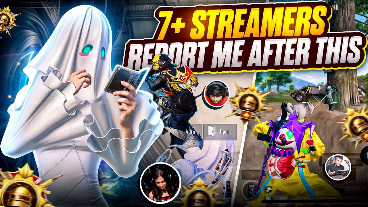 7+ Streamers Report Me After This!😱 | Fastest 4 finger player🔥 | Rare vs Streamers💀 | BGMI🔱