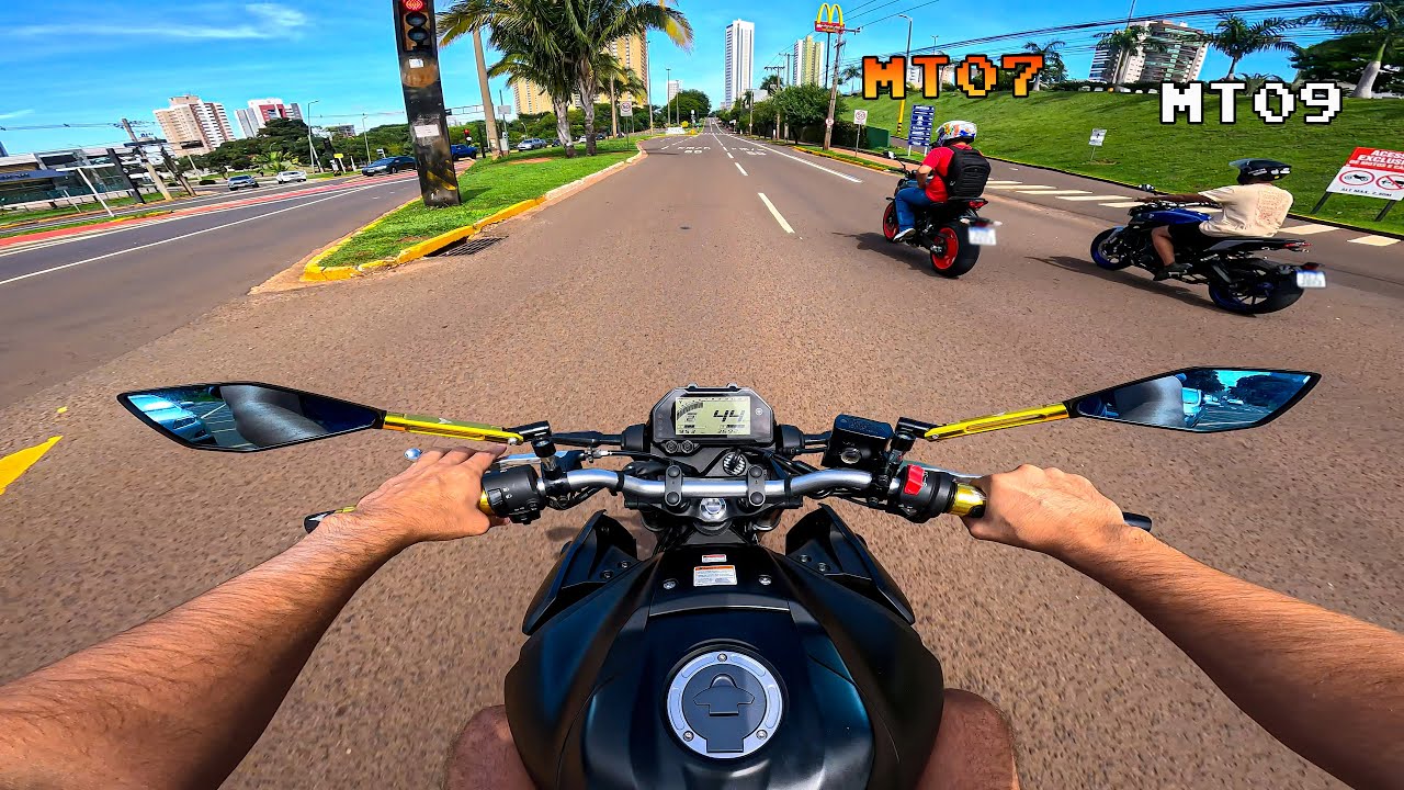 MT03 VS MT07 VS MT09 ROLE  MASTER  OF TORQUE COM OS AMIGOS