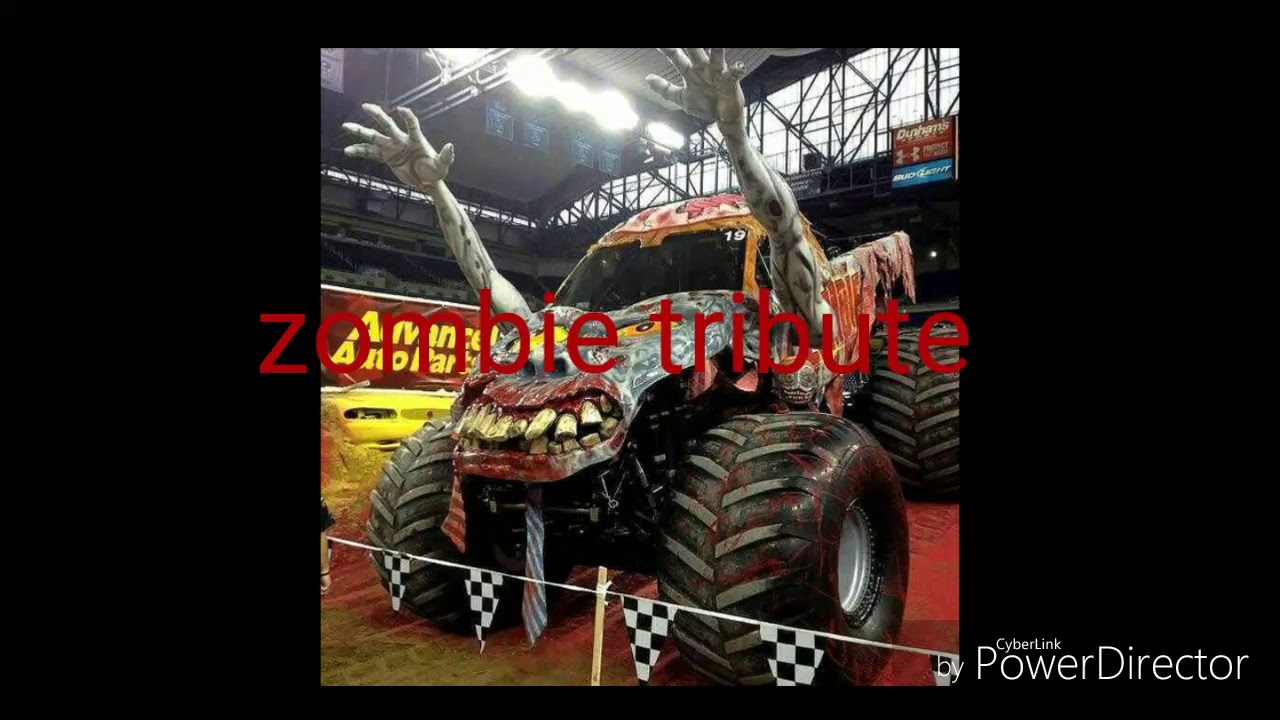 Zombie monster jam tribute video