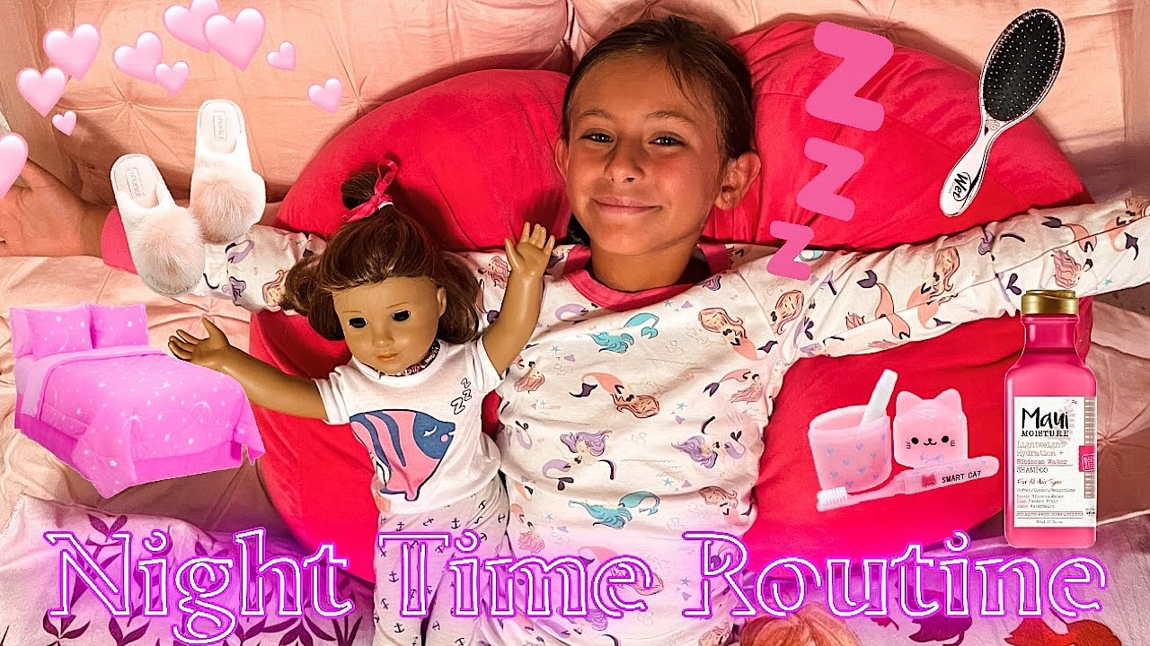 American Girl Doll and Me Night Routine ⭐️