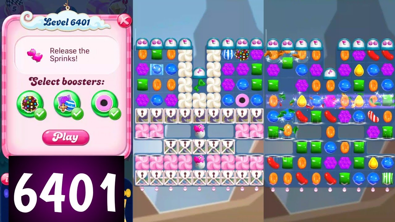 Candy crush saga level 6401 | tough level | anudeep candy crush saga 6401 help | anudeep cc gaming 😎