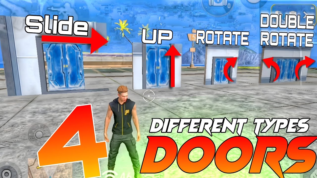 Make DIFFERENT TYPES DOORS🚪🔴 | craftland Tutorial | Alokal Gamers #freefire #craftland 