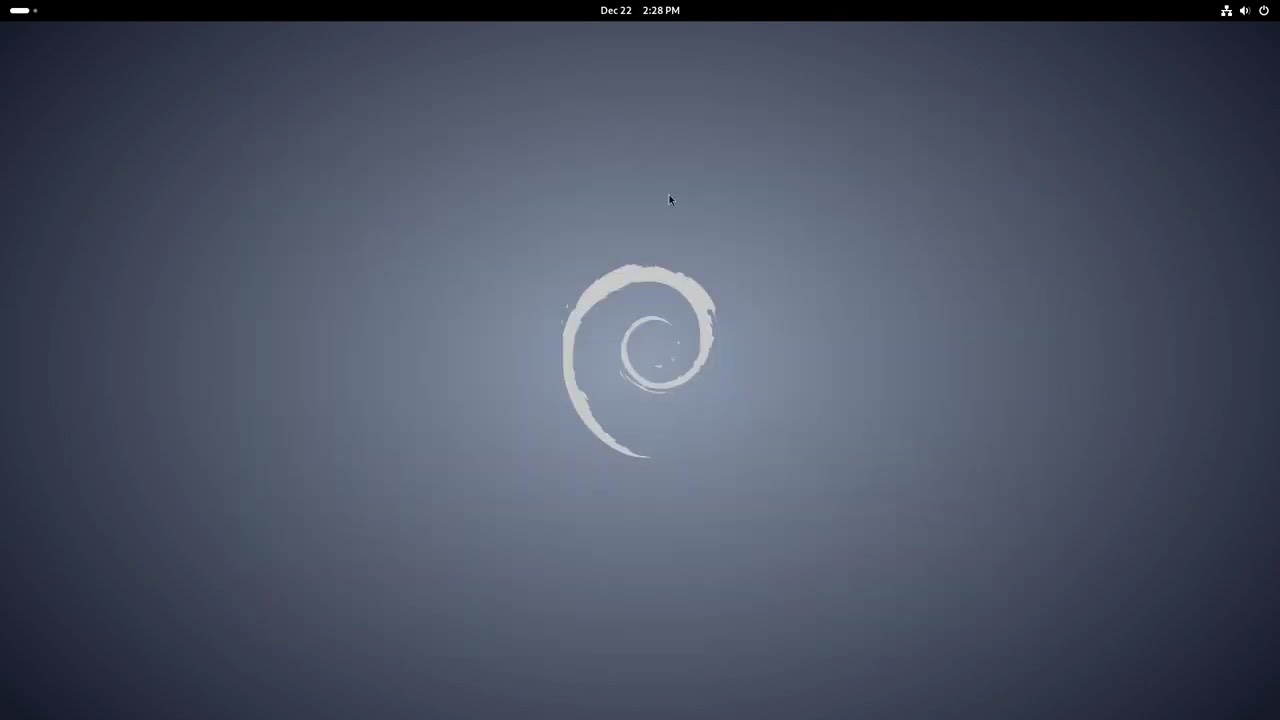 Debian 13 Trixie minimal install.