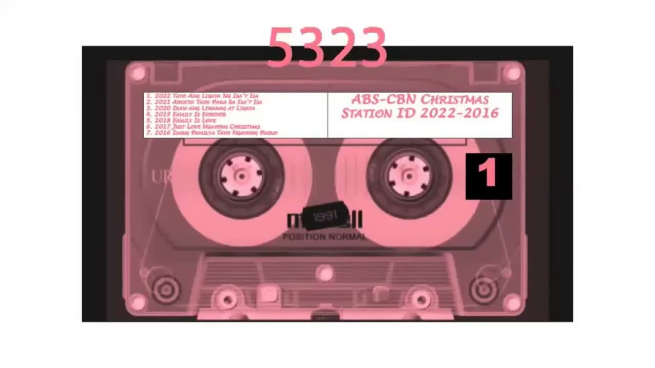 PLAY BACKWARD 3RDXF. ABS-CBN CHRISTMAS STATION ID (B2015-2009) CASSETTE TAPE